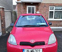 01 Toyota yaris 1.0. Taxed till 1/20.NCT 1/20