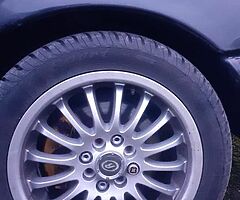 15" multistud alloys 4x100 4x108 new tyres