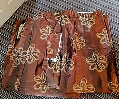 Fully lined curtains