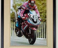Ryan Farquhar Framed & Mounted Print - Isle of Man TT Joey Dunlop NW200 Ulster Grand Prix