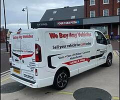 We buy any vehicles