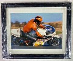 Frank Kennedy at Armoy Framed Print - Isle of Man TT Joey Dunlop Ulster Grand Prix NW200 Armoy Race