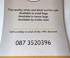 black turf & sticks for sale