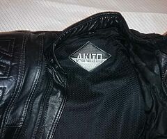 Motorcycle jackets leather coat motorbike custom