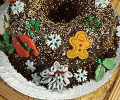 Christmas chocho&marsmallow biscouit cake Homemade - Image 3/6