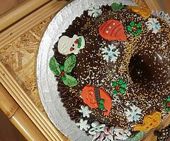 Christmas chocho&marsmallow biscouit cake Homemade - Image 4/6