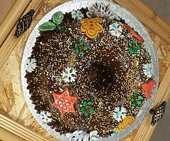 Christmas chocho&marsmallow biscouit cake Homemade - Image 5/6