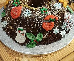 Christmas chocho&marsmallow biscouit cake Homemade - Image 6/6