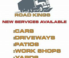 Cars , vans , trucks , gardens etc