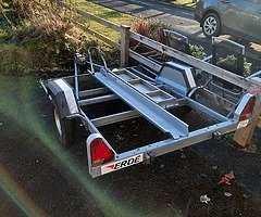 Erde single motorbike trailer