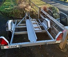 Erde single motorbike trailer - Image 4/5