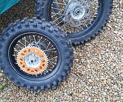 Ktm 65 wheels and hgs pipe
