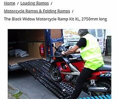Black widow ramp brand new