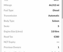 2017 Audi A6 Quattro SLine *apply for finance and on www.bcautos.ie * - Image 8/10