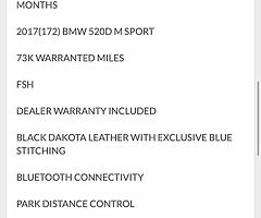 2017 520d MSport *see www.bcautos.ie for full ad details or to apply* - Image 7/10