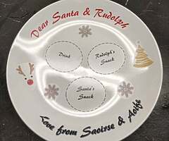 Dear Santa & Rudolph Plates