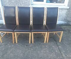 Dining table and chairs