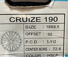 Brand new in box 19s 5/112 fitment