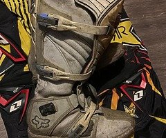 Motocross gear adult size medium and kids age 14