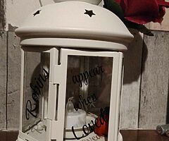 Lanterns and terracotta pots "robins appear when loved ones loved" - Image 7/10