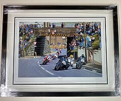 ORIGINAL & VERY LIMITED ROD ORGAN Print No:26 of 500 "NW 200 - 1990" Isle of Man TT Joey Dunlop 