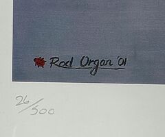 ORIGINAL & VERY LIMITED ROD ORGAN Print No:26 of 500 "NW 200 - 1990" Isle of Man TT Joey Dunlop  - Image 4/5