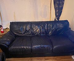 Black Leather Sofa