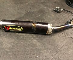 Akrapovic end can and link pipe for gsxr 1000 k3/4