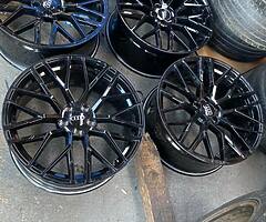 20” VEEMANN VC520 GLOSS BLACK AUDI VW 5x112 like new unmarked