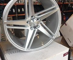 19” VEEMANN ALLOY WHEELS AND TYRES  5x112 AUDI VW MERC SEAT ETC