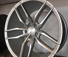 19” VEEMANN ALLOY WHEELS AND TYRES  5x112 AUDI VW MERC SEAT ETC - Image 3/8