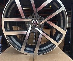 18” VW VANCOUVER JURVA ALLOY WHEELS AND TYRES GOLF PASSAT AUDI SEAT SKODA - Image 5/7
