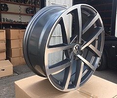 18” VW VANCOUVER JURVA ALLOY WHEELS AND TYRES GOLF PASSAT AUDI SEAT SKODA - Image 6/7
