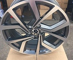18” VW VANCOUVER JURVA ALLOY WHEELS AND TYRES GOLF PASSAT AUDI SEAT SKODA - Image 7/7