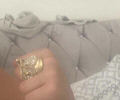 Brass pyramid and saddle rings