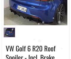 Mk6 Golf R32 Spoiler and Side Shirts For Sale