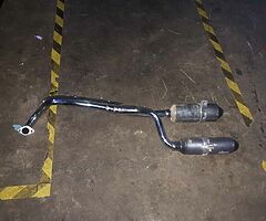 pit bike twin exhaust
