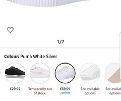 Genuine womens puma trainers - Image 4/5