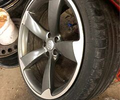 20” TTRS CONCAVE GUNMETAL A4 A6 A5 A7 good tyres 07880705574