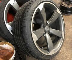 20” TTRS CONCAVE GUNMETAL A4 A6 A5 A7 good tyres 07880705574 - Image 6/8