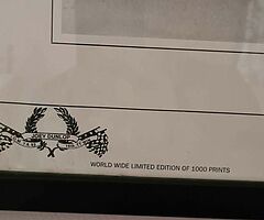 Joey dunlop limited edition framed picture +  3 extra posters of joey great Xmas present - Image 4/5