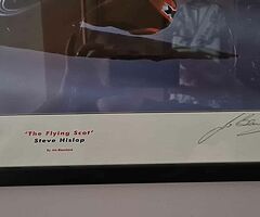 Steve hislop framed picture great Xmas present