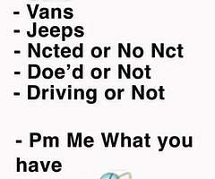 All scrap cars vans jeeps wanted for cash 
