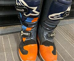 Alpinestar Youth tech 7s Motocross boots 39eu   ( uk 6)