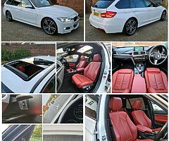 2016 BMW 335D 313BHP TWIN TURBO X-DRIVE M-SPORT (PANROOF HEADS UP DISPLAY H/STEERING RED LEATHER)