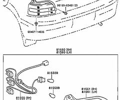 GT starlet rear bulb holder loom wanted