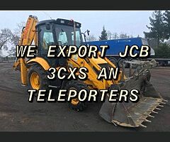 WE EXPORT JCB 3CXS AN TELEPORTERS