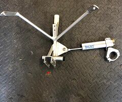 Ohlins steering damper with clamp