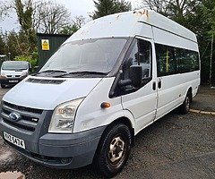 2008 FORD TRANSIT MINIBUS 2.4 TDCI HIGH ROOF LWB PSVD JAN 2021 £3000 - Image 7/9