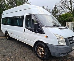 2008 FORD TRANSIT MINIBUS 2.4 TDCI HIGH ROOF LWB PSVD JAN 2021 £3000 - Image 9/9